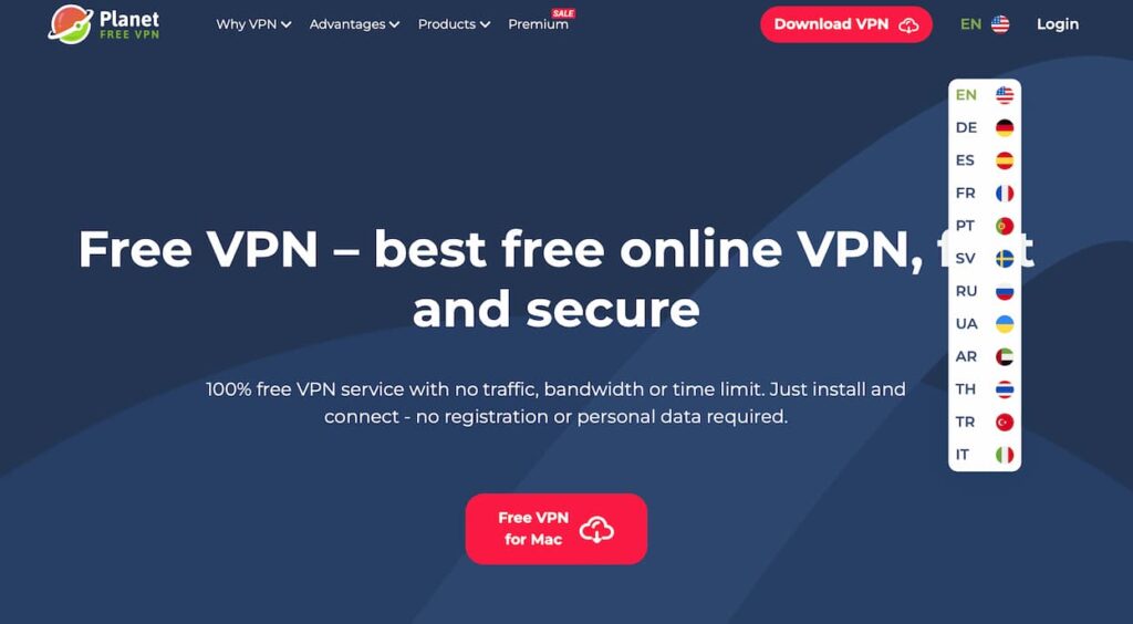 free planet vpn